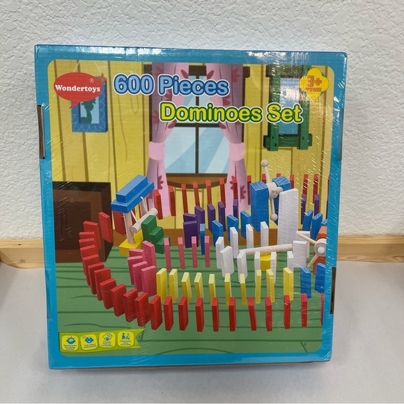 WONDERTOYS EDUCATIONAL 600 PIECE DOMINOES SET New In Box Christmas Toys Game - Picture 1 of 5